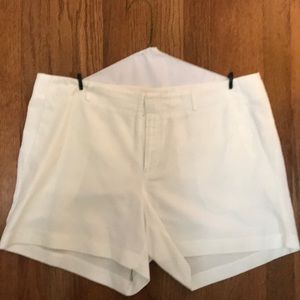 Banana Republic White Linen Shorts